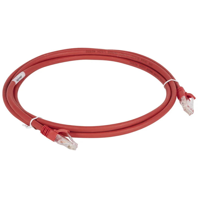 Câble RJ45 Cat 6 UTP 0.5M Rouge - variant NCB-C6UREDR1-2 - photo 2