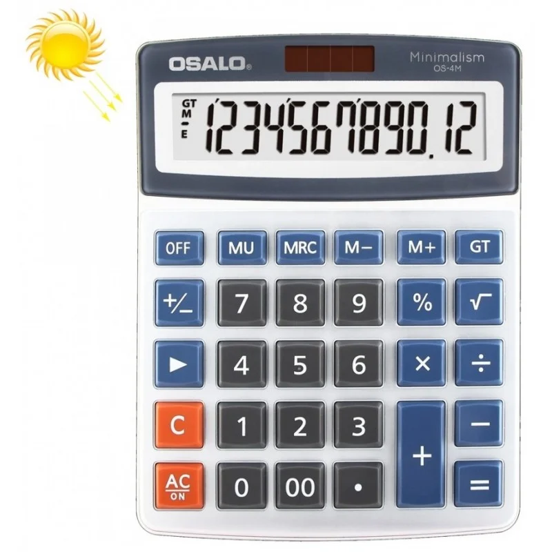 Calculatrice de bureau 12 chiffres OSALO OS-4M