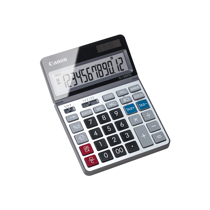 Calculatrice de bureau Canon TS-1200TSC 12 chiffres / Gris