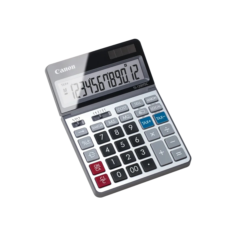 Calculatrice de bureau Canon TS-1200TSC 12 chiffres / Gris