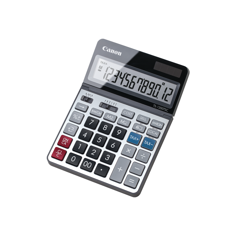 Calculatrice de bureau Canon TS-1200TSC 12 chiffres / Gris