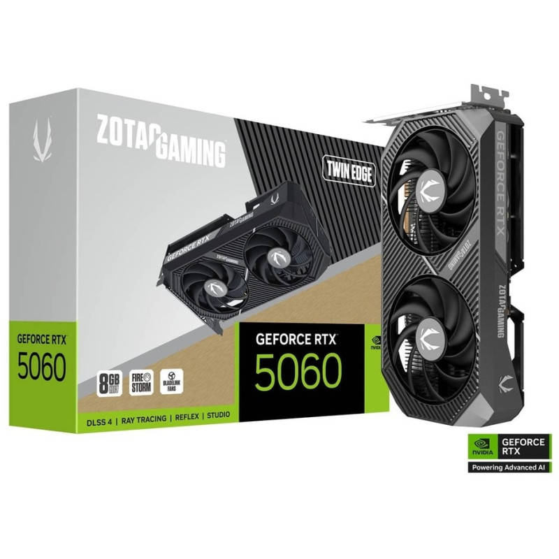 Carte graphique ZOTAC GAMING GeForce RTX 5060 Twin Edge / 8 Go GDDR7 - photo 1