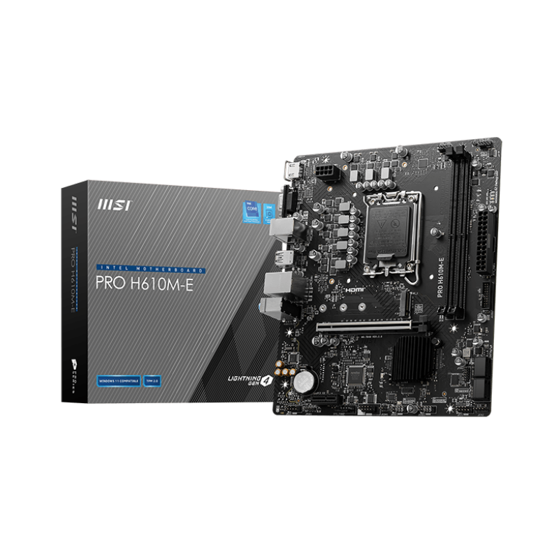 Carte mére MSI PRO H610M-E / mATX / DDR5