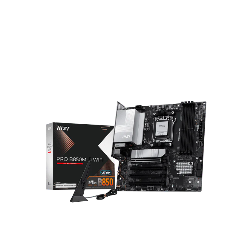 Carte mère MSI PRO B850M-P Wi-Fi / mATX / AM5 / DDR5 - MSI - photo 1