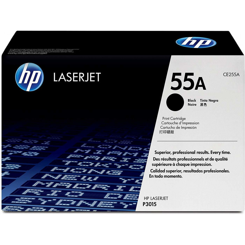 Cartouche de toner HP 55A LaserJet noir originale / 6 000 pages CE255A