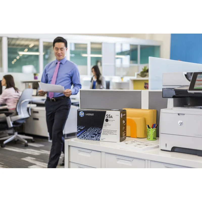 Cartouche de toner HP 55A LaserJet noir originale / 6 000 pages CE255A