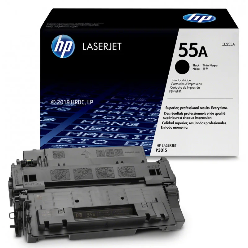 Cartouche de toner HP 55A LaserJet noir originale / 6 000 pages CE255A
