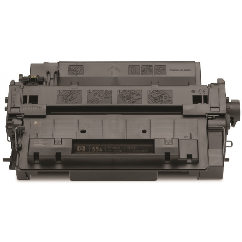 Cartouche de toner HP 55A LaserJet noir originale / 6 000 pages CE255A
