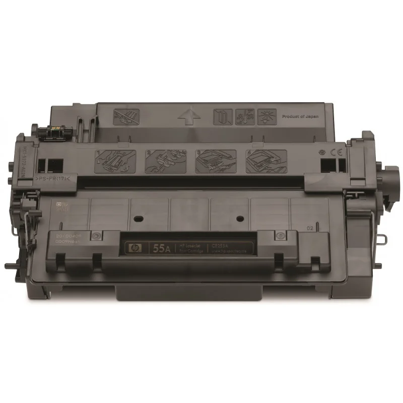 Cartouche de toner HP 55A LaserJet noir originale / 6 000 pages CE255A