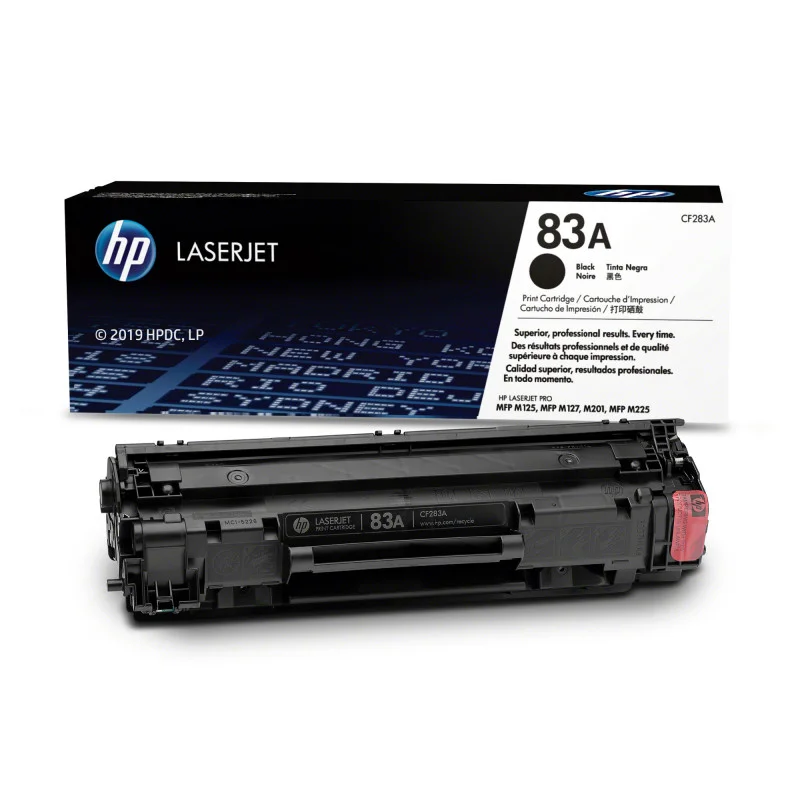 Cartouche de toner HP 83A LaserJet noir originale / 1 500 pages CF283A