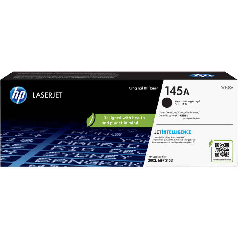 Cartouche de toner LaserJet authentique noir HP 145A (W1450A)