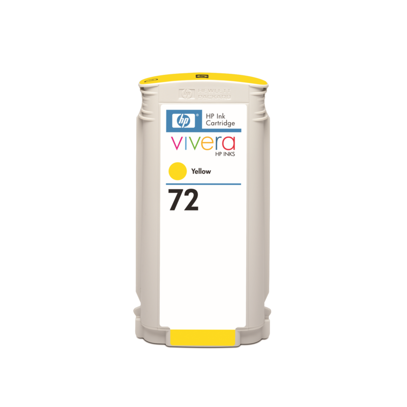 Cartouche d'encre HP 72 DesignJet jaune 130 ml