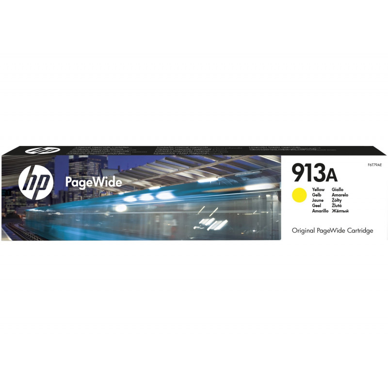 Cartouche d'encre Originale HP PageWide 913A / Jaune