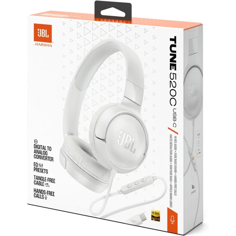 CASQUE JBL TUNE 520C USB-C / Blanc - photo 6