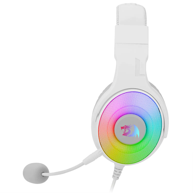 Casque Micro Gaming Redragon Pandora H350 RGB / USB / Blanc