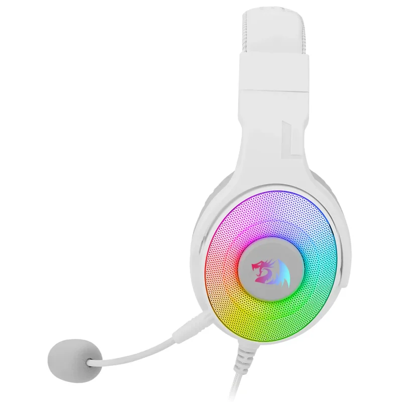 Casque Micro Gaming Redragon Pandora H350 RGB / USB / Blanc