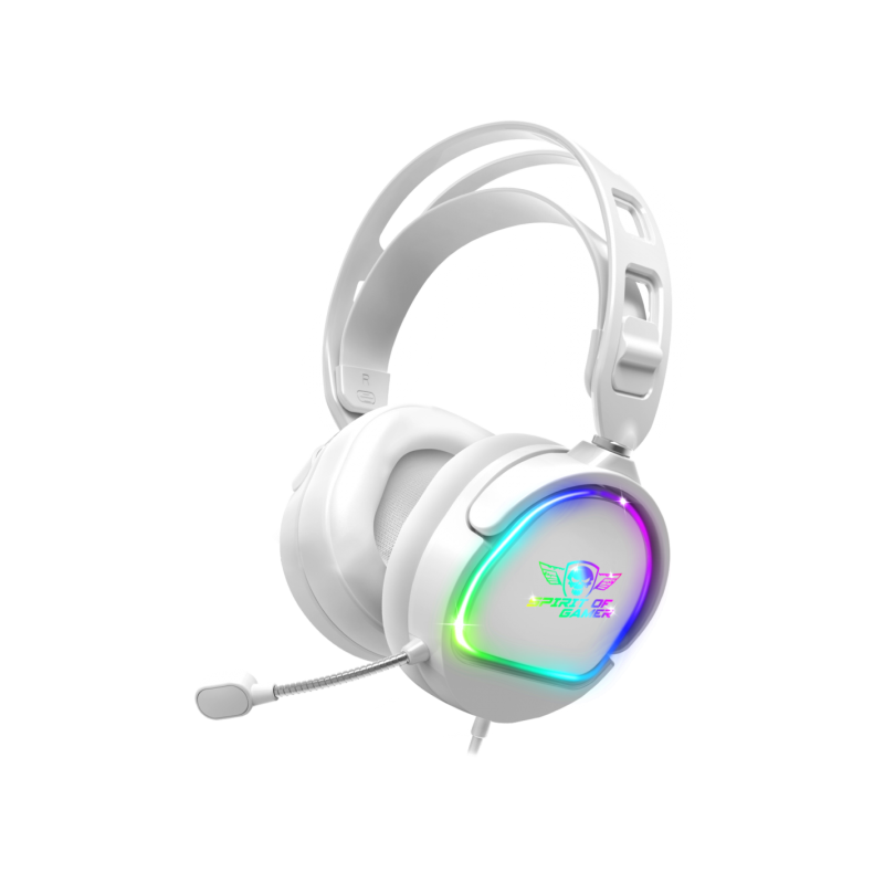 Casque Micro Gaming Spirit of Gamer PRO-H6 ARTIC / RGB / Blanc - Spirit of Gamer - photo 1