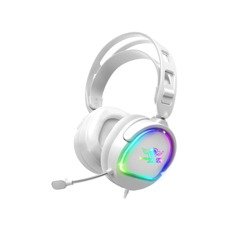 Casque Micro Gaming Spirit of Gamer PRO-H6 ARTIC / RGB / Blanc - Spirit of Gamer - photo 1