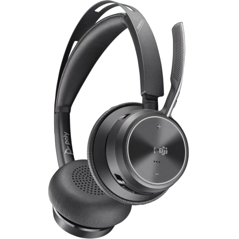Casque Poly Voyager Focus 2 Microsoft Teams Certifié Sans fil / Noir