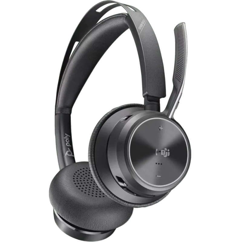Casque Poly Voyager Focus 2 Microsoft Teams Certifié Sans fil / Noir
