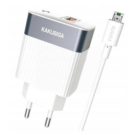 Chargeur KAKU Micro-USB Fully Compatible QC3.0 / 18W / Blanc - photo 3