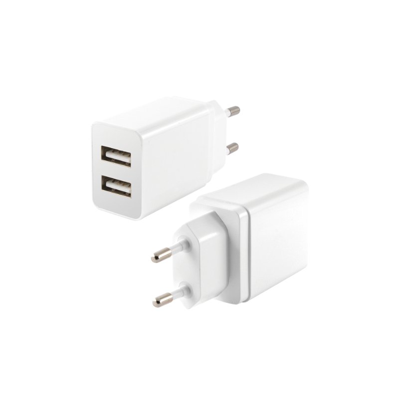 Chargeur Mural KSix 2 Ports USB / 2.4A / Blanc - photo 3