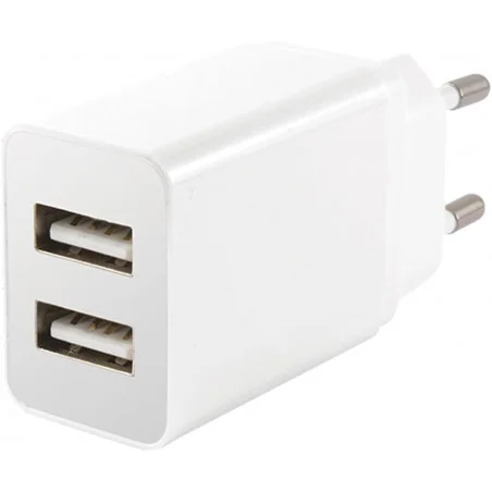 Chargeur Mural KSix 2 Ports USB / 2.4A / Blanc - photo 5