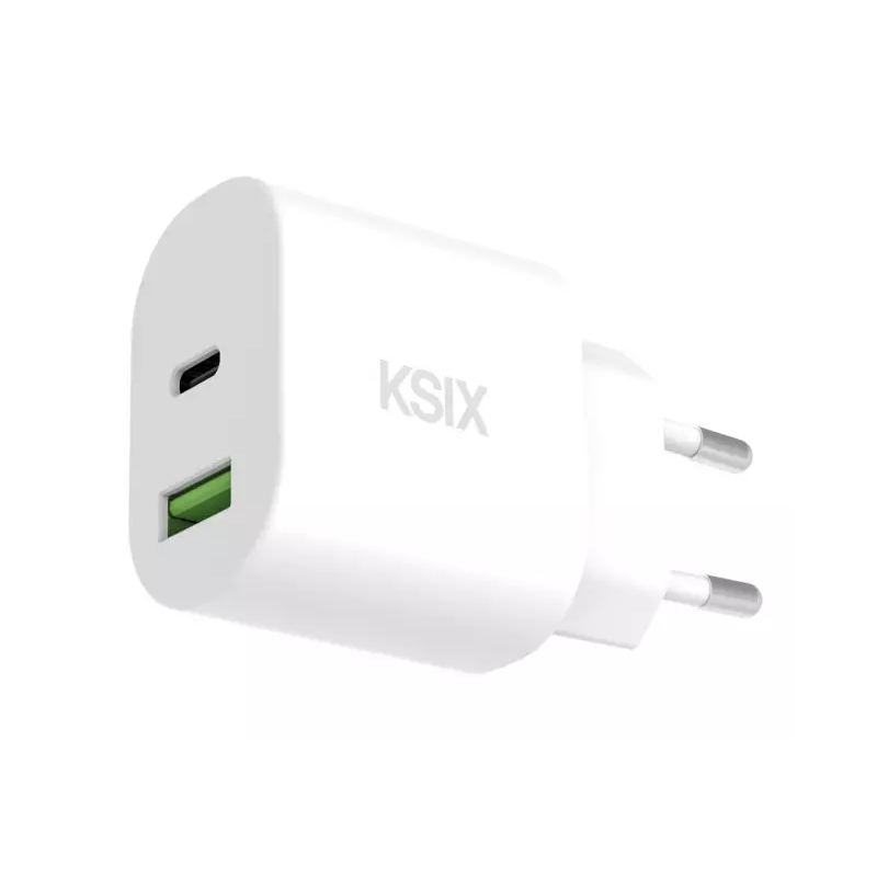Chargeur mural KSIX 20 W / Power Delivery / Quick Charge / blanc - photo 1