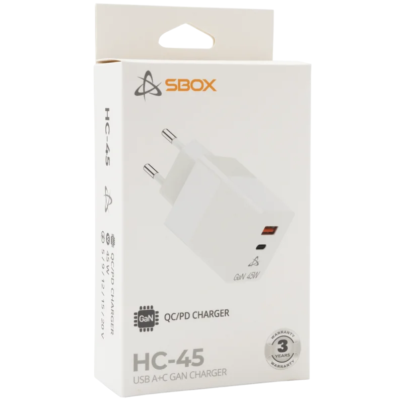 CHARGEUR USB SBOX HC-45/2 PORTS 45W - photo 4