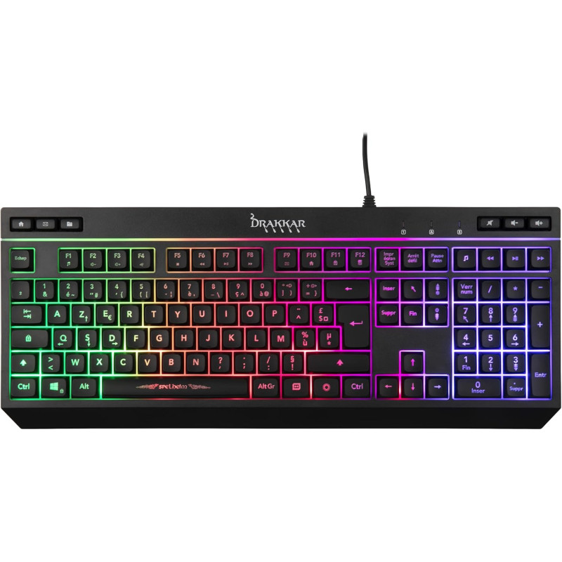Clavier filaire gaming Konix Membrane Spelheim -Drakkar - photo 1