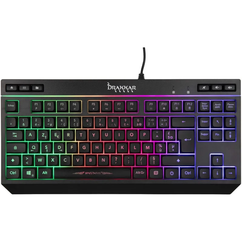Clavier filaire gaming Konix Membrane Spelheim -Drakkar - variant 3328170290586 - photo 1