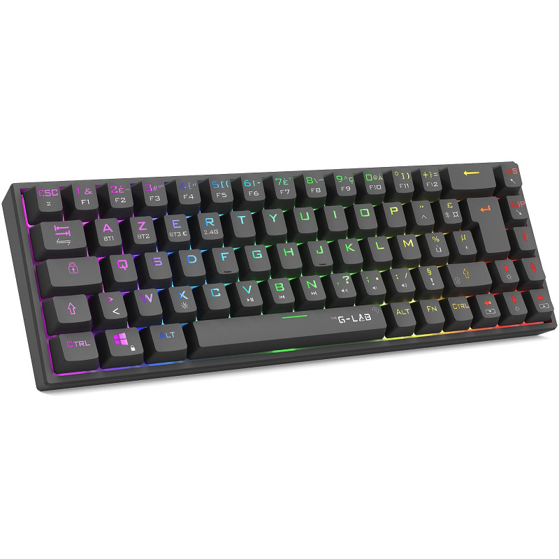 Clavier gaming Double Mode RGB G-LAB KEYZ-TITAN-B-WL-FR / Noir - photo 2