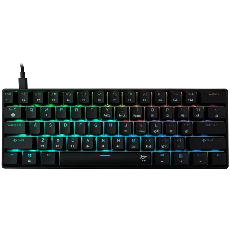 Clavier Gaming Mécanique White Shark GK-004231 SHINOBI-2 / US - BROWN.SW / Blanc - variant GK-004131 - photo 1