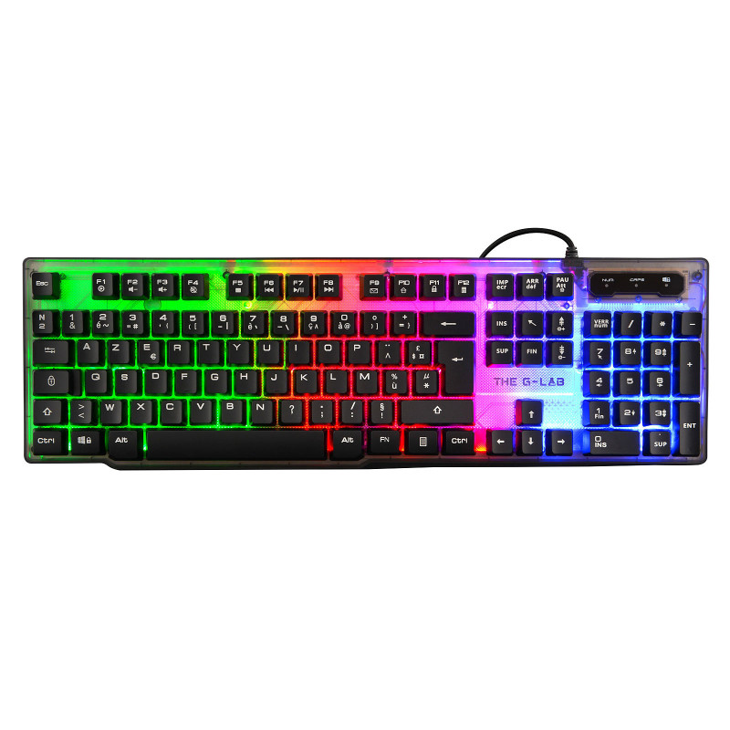 Clavier Gaming The G-Lab KEYZ NEON / RGB / Noir - photo 1