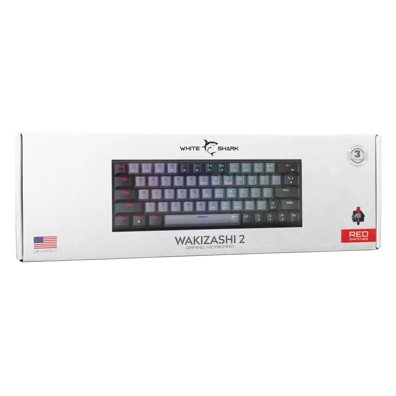 Clavier Gaming White Shark WAKIZASHI-2 GK-002711V2 / RED SWITCHES / Noir - photo 5