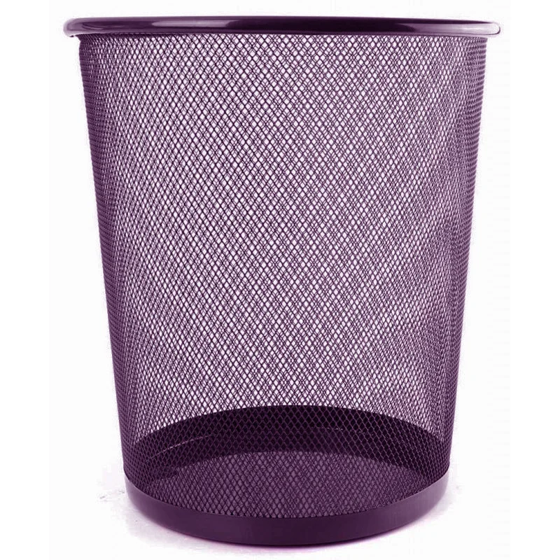 Corbeille à papier de bureau Métal / Violet