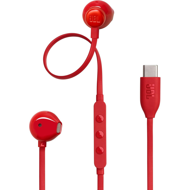ECOUTEUR FILAIRE JBL Tune 305C USB / Rouge - photo 1