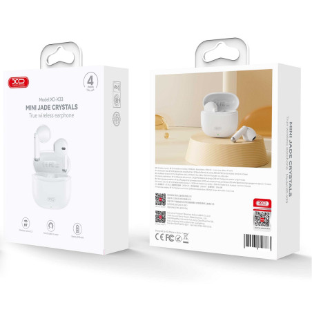 Écouteurs Bluetooth XO X33 TWS blanc - photo 5