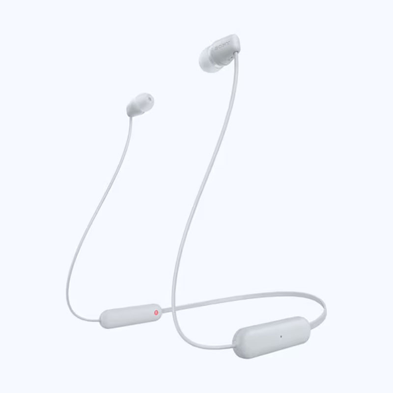 Écouteurs Sony intra-auriculaires sans fil WI-C100 - Blanc
