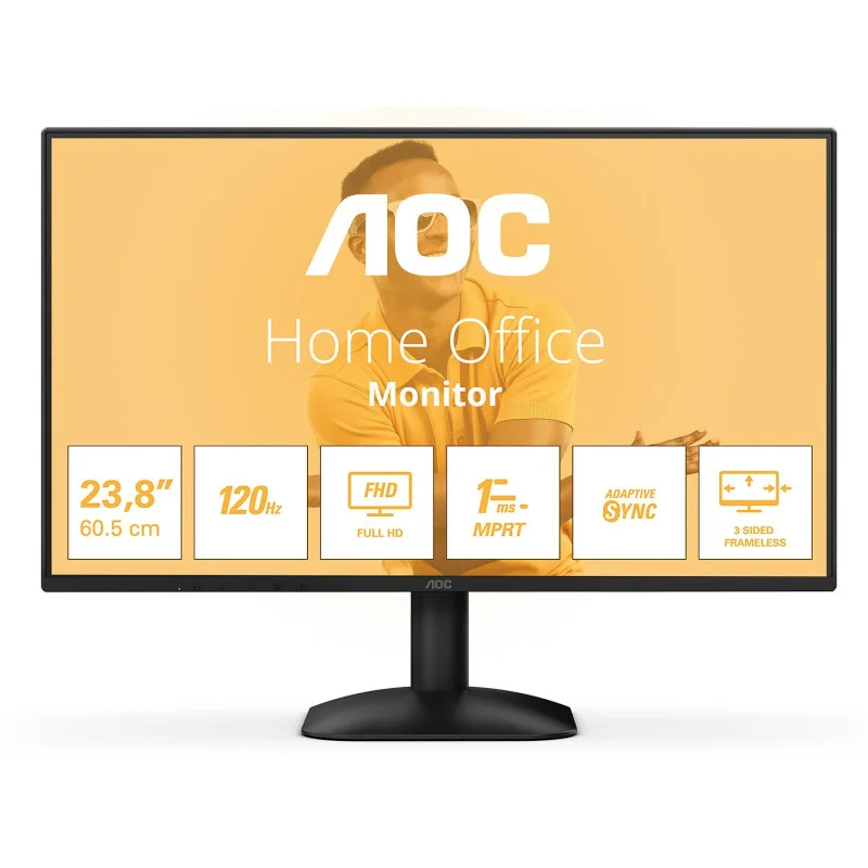 ECRAN AOC 23.8 " FHD 120Hz IPS 1Ms HDMI/VGA/HDCP / NOIR