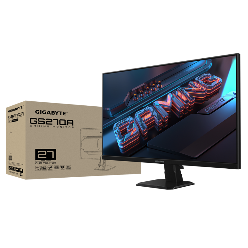 Écran Gamer Gigabyte GS27QA 27" QHD IPS / 180 Hz / Noir