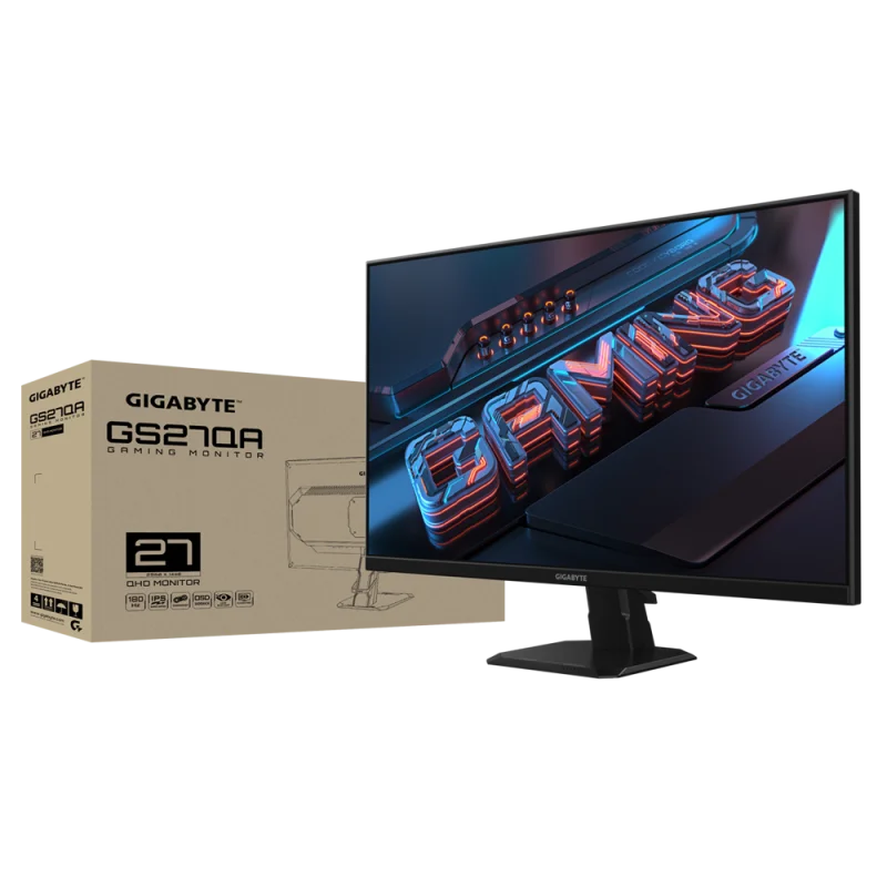 Écran Gamer Gigabyte GS27QA 27" QHD IPS / 180 Hz / Noir
