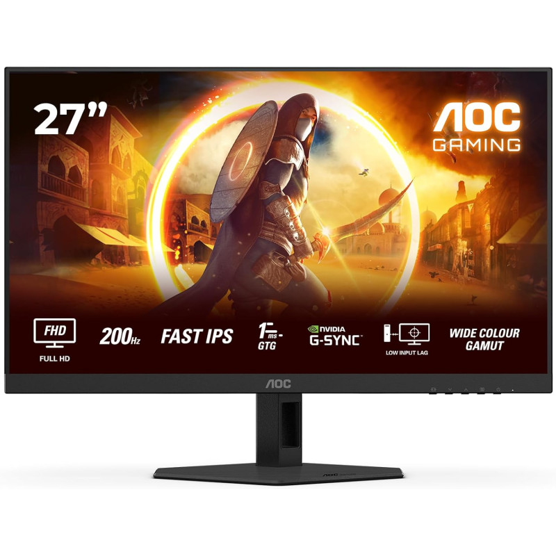 ECRAN GAMING AOC 27" FHD 200Hz FAST IPS 0,5Ms MPRT 2HDMI/DP / NOIR