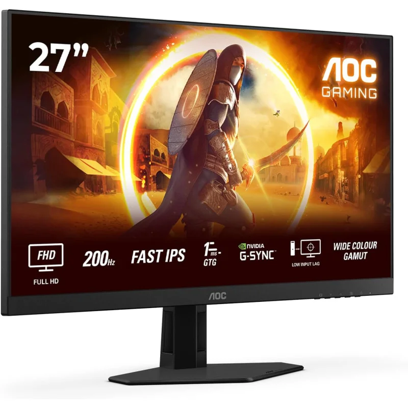 ECRAN GAMING AOC 27" FHD 200Hz FAST IPS 0,5Ms MPRT 2HDMI/DP / NOIR