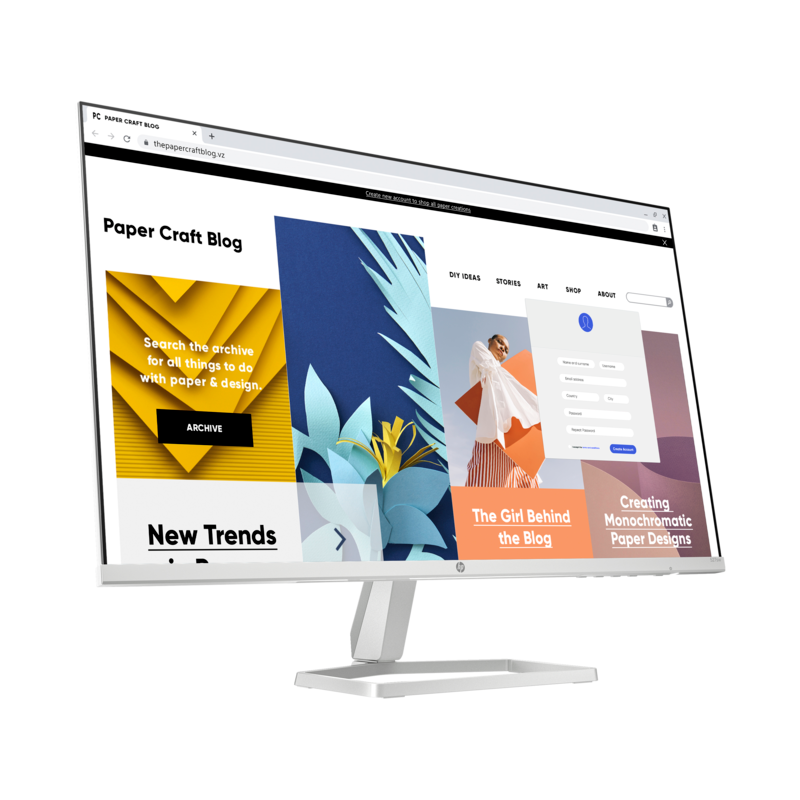Écran HP 524SW 24" Full HD IPS / 100 Hz / Blanc