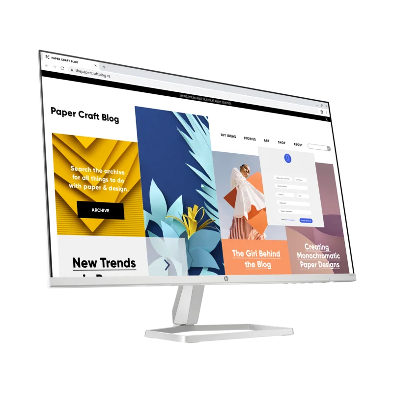 Écran HP 524SW 24" Full HD IPS / 100 Hz / Blanc