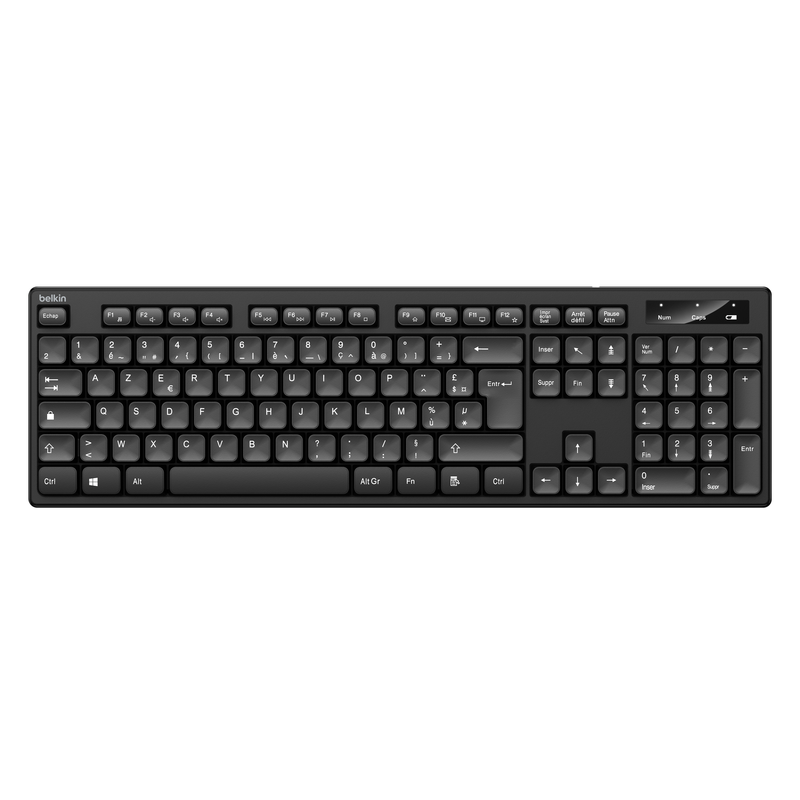 Ensemble Clavier et Souris Sans Fil Belkin AZERTY / Noir - photo 2
