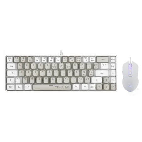 Ensemble Clavier & Souris Gaming THE G-LAB Combo Hydrogen / Blanc - variant COMBO-HYDRO-GW-FR - photo 3