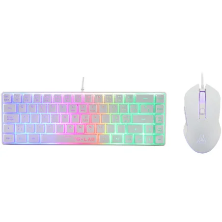 Ensemble Clavier & Souris Gaming THE G-LAB Combo Hydrogen / Blanc - photo 7