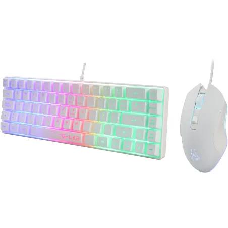 Ensemble Clavier & Souris Gaming THE G-LAB Combo Hydrogen / Blanc - photo 8